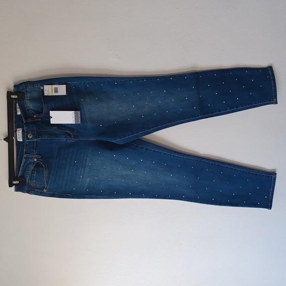 Sofia Jeans Women's Rosa Curvy High Rise Destructed Skinny Ankle Jeans bling - Picture 1 of 11